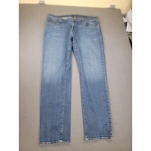 Hudson Blake Argyle Jeans Mens 42x32 Blue Straight Leg Stretch Denim Medium Wash